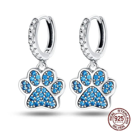 Luminous Shell Women Earrings Original 925 Sterling Silver Pave CZ Star Moon Hoop Earrings Engagement Wedding Jewelry