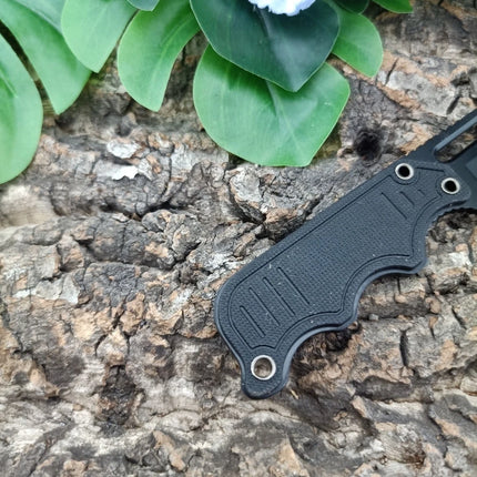 Ideal Gift for Men Mini Outdoor Straight Knife EDC Wilderness Hiking Fishing Multi-functional Gear with K Sheath Portable Practical Knife