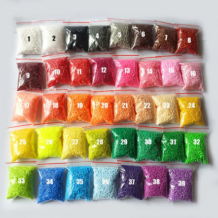 2000 pcs/Bag 2.6mm Hama Beads Puzzle Perlen Iron Beads Diy Perler Fuse Bead Intelligence Educational Toys