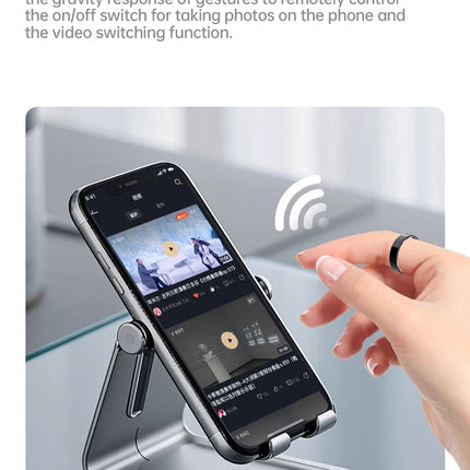 2026 Hot Sale Smart Ring Gesture Brush Video Wireless Bluetooth Call Music Control 5ATM Waterproof Heart Rate Monitor For Men