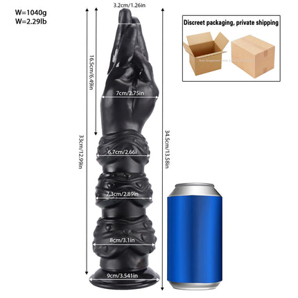 NEW Huge Butt Plug Simulation Hand Fist Dildo Anal Plug Female Male Gay Hand Touching G-spot Vaginal Anal Dilator Sucker Sex Toy
