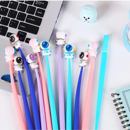 10Pcs/Lot Creative Little Bear Shaking Pens Cute Carrtoon Bear 0.5mm Black Ink Soft Gel Pen Kids School Office Stationery Gifts