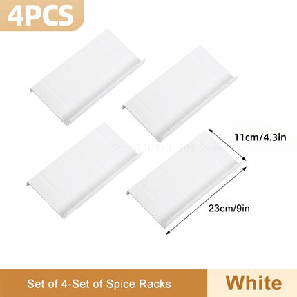 Drawer Spice Racks for Kitchen 4 Layers Adjustable Spice Rack for Spice Jars Seasoning Shelf Cabinet Pantry Kitchen Organizer