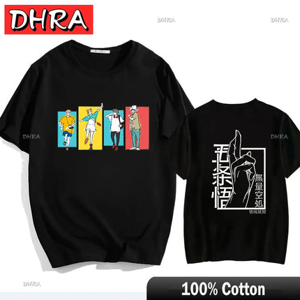 Japanese Jujutsu Kaisen Gojo Anime T-shirt Unisex Manga Gojo Satoru Graphic T Shirts Short Sleeve Tee Y2k T-shirts Cool Tops