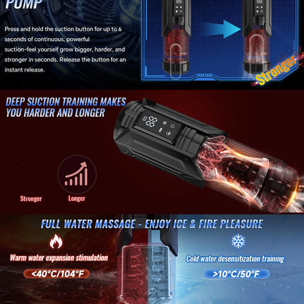 Automatic Male Masturbator 7 Thrusting Rotating Licking Sucking Sex Machines Penis Pump Adult Toys Pocket Pussy Sex Toy for Men