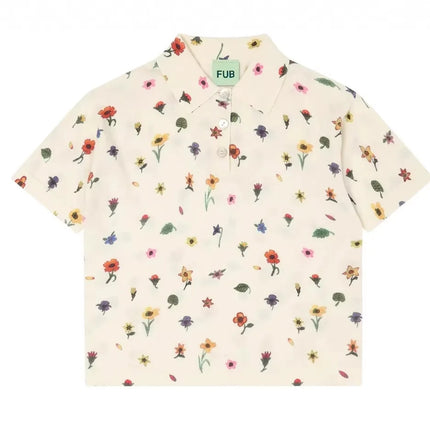 Children's Tops 2026 SS New Arrival Ins Style Popular Children's Clothing FUB Boys and Girls Knitted Collared Polo Shirt