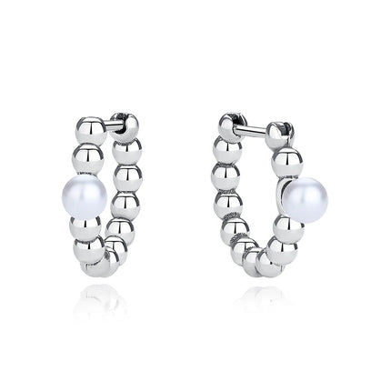 New 2026 Original 925 Sterling Silver Earrings For Women Piercing Hoop Love Heart Earings Rose Gold Wedding Gift Luxury Jewelry