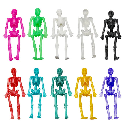 TPR Soft Rubber Stretch Skeleton Halloween Trick Toy