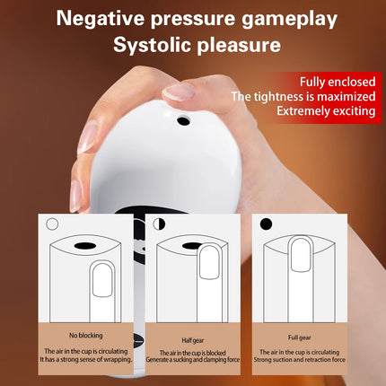 Men's Masturbation Cup Penis Trainer Male Manual Masturbator Hands-Free Suction Cup 3D Simulation Pocket Pussy Sex Toy For Men