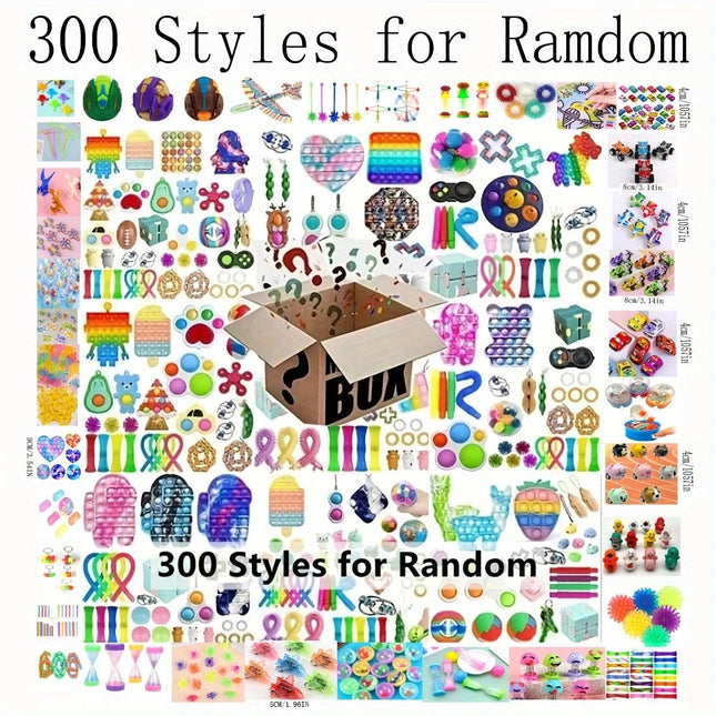10-100pcs Random Fidget Toys Mystery Gifts Pack Surprise Bag Fidget Set Anti-stress Relief Toys for kids party christmas