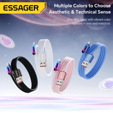 Essager USB Type C  Cable 7A  PD3.1 Fast Charging For MacBook Laptop iPhone 17 16 15 Pro Max iPad Samsung Type C Cable