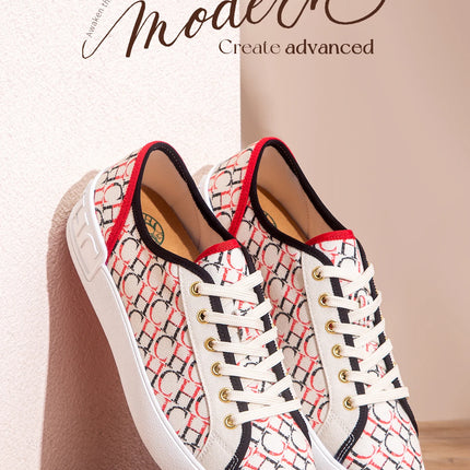 C-H Women's Casual Shoes Autumn New Comfortable Canvas Shoes Skeleton Correction Women's Walking Shoes