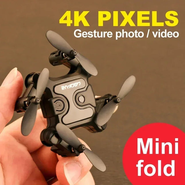 Mini Drone V2 Folding Quadcopter Aerial 4K 1080P HD Camera WiFi FPV Air Pressure Altitude Hold RC Remote Helicopter Kid Toy GIft