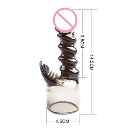 G-spot Stimulate Vibrator Accessories Magic Wand Attachment Silicone Adult Sex Toys for Women AV Rod Head Cap