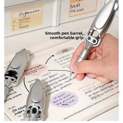Fun Squid Pen Press Type Ballpoint Pen with Deformation Tech Viral Stationery for Office School Use Gift