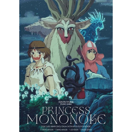 Anime P-Princess M-Mononoke Poster Room Decor Home Decoration Interior Wall Art Printing Waterproof Garage BedRoom Posters Gift