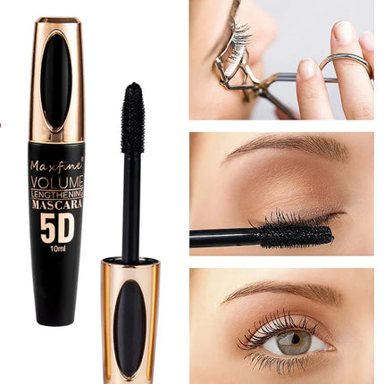 5D Mascara Makeup Waterproof Sweatproof Non-smudgy Non-smudge Natural Lengthening Lasting Cosmetics Makeup Cosmetic