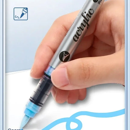GRASP 120/1 Colors Acrylic Marker Pens Waterproof Pen Soft Brush Nib Student Art for Glass Stone Art School Supplies Stationery