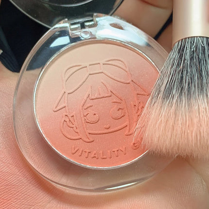 Kakashow Dual gradient blush highlights natural nude makeup brightening cheeks purple blue female niche brand