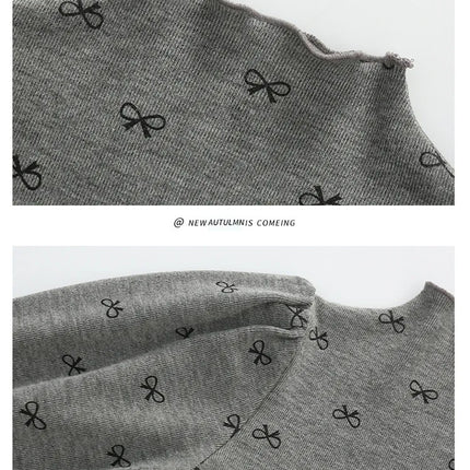 Girls' High-Neck Base Shirt, Kids' Autumn Winter Long-Sleeve T-Shirt, Winter Warm Baby Girl Top