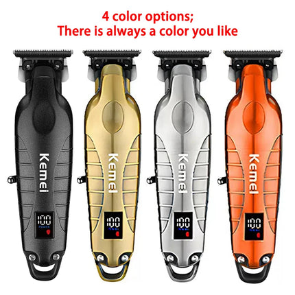 Kemei KM-2293 7000RPM Barber Professional Electric Hair Clipper Trimmer Cordless USB Charging Rechargeable Hair Clippers