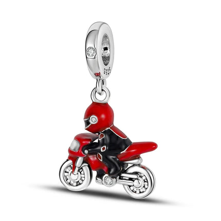 New 925 Sterling Silver Charms Bead Red Cherry Strawberry Love Heart Charm Fit Original Bracelet Pendant DIY Jewelry For Women