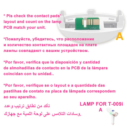 IPL Epilator Lamp for Lescolton Laser Hair Removal Device Bulb for Epilation or Rejuvenation Acccessories for Replacement Parts