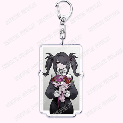 Video Game Ame Chan Keychains for Women Accessories Needy Streamer Emoji Cat Overload Girl Overdose Keyring Fans Friends Gifts