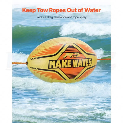 Booster Ball, Towable Tube Rope Performance Ball, Thickened PVC Inflatable Booster Balls for Boating and Water Sports - with Hi