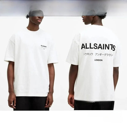 European Style Sport Casual Cotton T-Shirt All SAI Brand Round Neck Short Sleeve Unisex Summer Breathable Printed T-Shirt