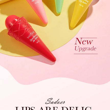 SADOER Avocado Moisturizing Lip Balm Honey Strawberry Anti Chap Lipstick Hydrating Repair Nourishing Lips Skin Care Products