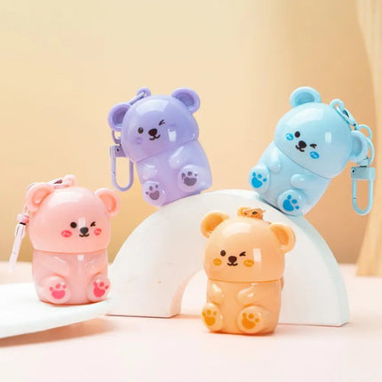 Long Lasting Nourishing Lip Balm Cute Bear Fruit Moisturizing Lip Balm Prevent Dryness & Hydrating Winter Care Lip Balm Lip Care
