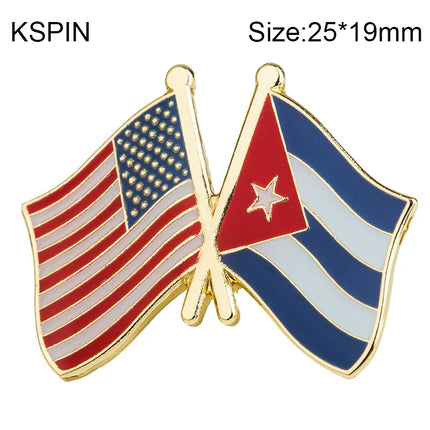Cuba Flag Badge Brooch Natinal Lapel Pins Flag Lapel Pins Country Flag Badge