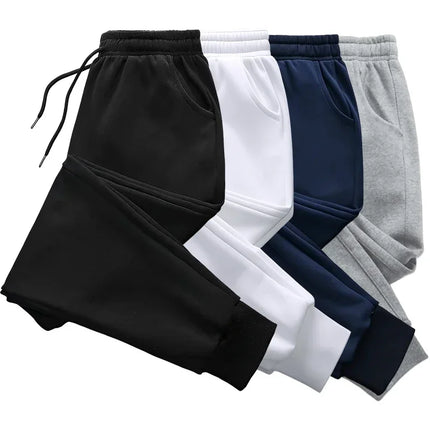 Men Sweatpants High Quality Drawstring Solid Color Jogger Pants All Season Home Outdoor Casual Sport Trousers 2025 Men's Clothes