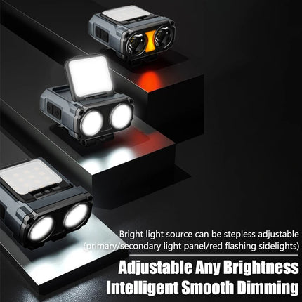 Sensor COB LED Headlamp Cap Clip Light USB Rechargeable Head Flashlight Built-in Battery Headlight Led Head for Fishing Camping