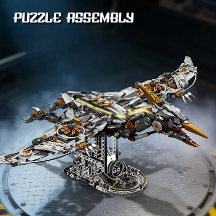 MOC Mechanical Pterodactyl Building Blocks Flying Dinosaur Robot Model With Movable Joints Creative Desktop Decor Gift For Kids