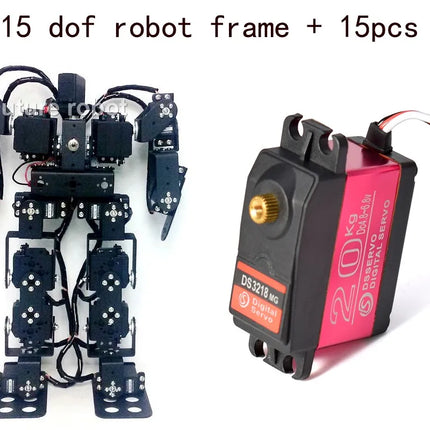 15 DOF Robot Educational Robot Humanoid Dance Robot Biped Walking Robot for Teaching DIY Kit Servo MG996 Programmable Robot Kit