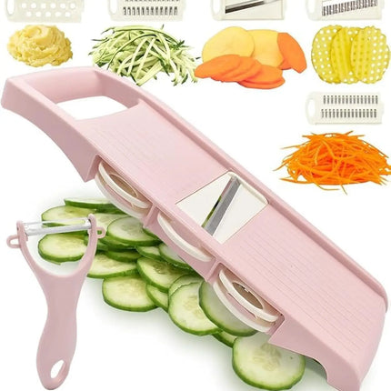 5 in 1 Multi-Functional Vegetable Chopper Onion Chopper Food Chopper Kitchen Mandoline Slicer Veggie Dicer Cutter