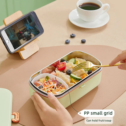 900ml Electric Lunch Box Water Free Heating Bento Box Stainless Steel Food Warmer Portable Thermal Boxes For Office School 220V