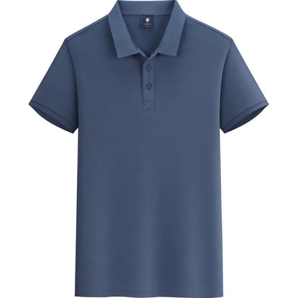 Summer 100% cotton overalls polo shirt custom company logo embroidered lapel short-sleeve T-shirt printing