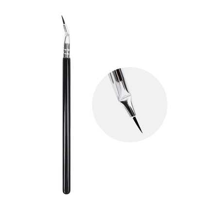 Bent Liner Makeup Brushes Angled Eyeliner Brush Eyeshadow Eye Brow Brushes Tool Fine Eyeliner Brushes Eye Contour Makeup Tool