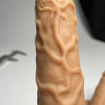 Dual-Ended Dildo for Women -Flexible Realistic Double Penetration Adult Toy, Soft Waterproof Phallus for Vaginal Anal Stimulatio