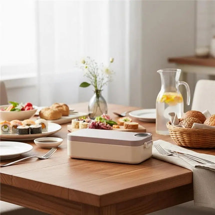 B90B-Warmer Portable Electric Lunch Box With Stainless Steel Container Rechargeable For Adults Warm Functionality