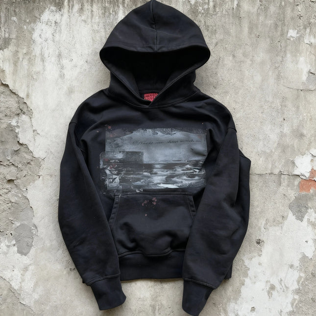 Y2K Embroidered Geometric Pattern Loose Fit Zipper Hoodie Gothic Street Wear Casual Sportswear for Men Women Extra Large