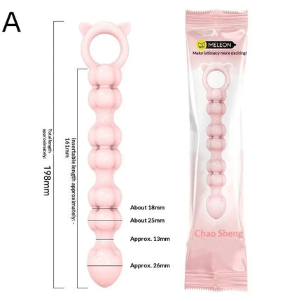 Adult Sex Couple Sexy Anal Dildo Toys New Beads Soft Anal Plug Anus Toys Big Balls Silicone G-Spot Stimulating Butt Plugs