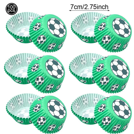 Soccer Theme Disposable Tableware Set Paper Plates Cups Napkins Tablecloth Boys Sports Football Birthday Party Decor Supplies