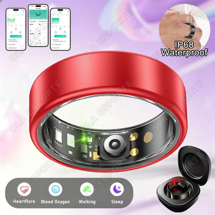 2026 Smart Ring Blood Pressure Heart Rate Sleep Monitoring Smartring IP68 & 5ATM Waterproof Sport Various Colors rings Man Women