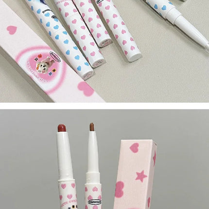 HERORANGE Dual-Ended Lip Liner & Velvet Matte Lipstick - Precision Lip Contouring with Soft Misty Finish