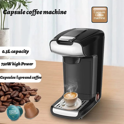 220-240V Household Single Cup 300ML Capsule Coffee Machine Electric Small Capsule Coffee Machine Espresso Drip Coffee