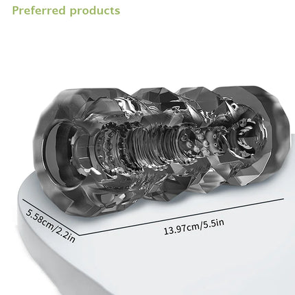 Soft Pussy Vagina Masturbation Products Male Silicone Masturbator Cup Penis Trainer Adult Endurance Vacuum Pocket Cup For Adults